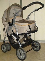 Коляска Chicco TECH 6WD 2 в 1 (коляска для прогулок + люлька для новорожденных).