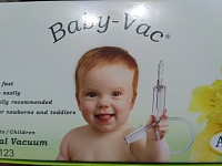 Детский вакуумный аспиратор соплеотсос Baby-Vac Arianna неразборная колба