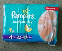 Подгузники Pampers active baby-dry 4 (7-14 кг)